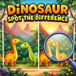Dinosaur Spot The Difference – Play Pogo Games Free Online Now